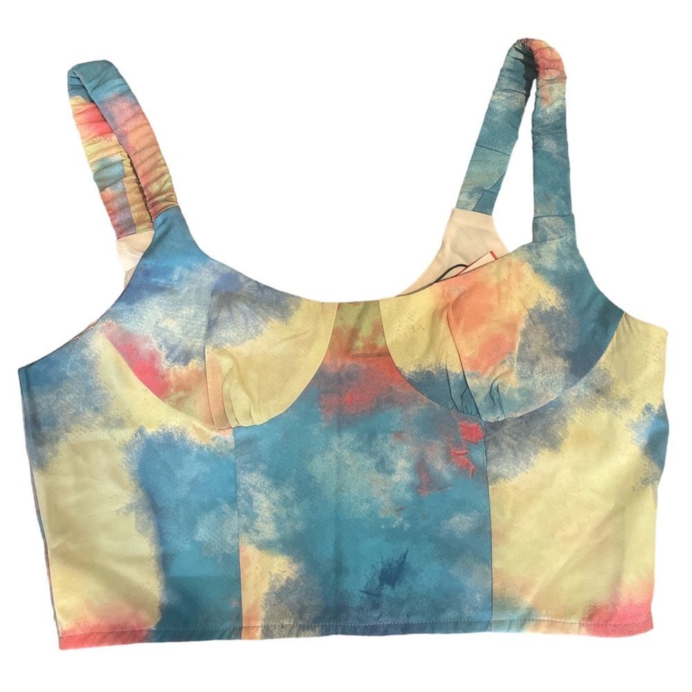 CIDER NWT watercolor print tank top size large